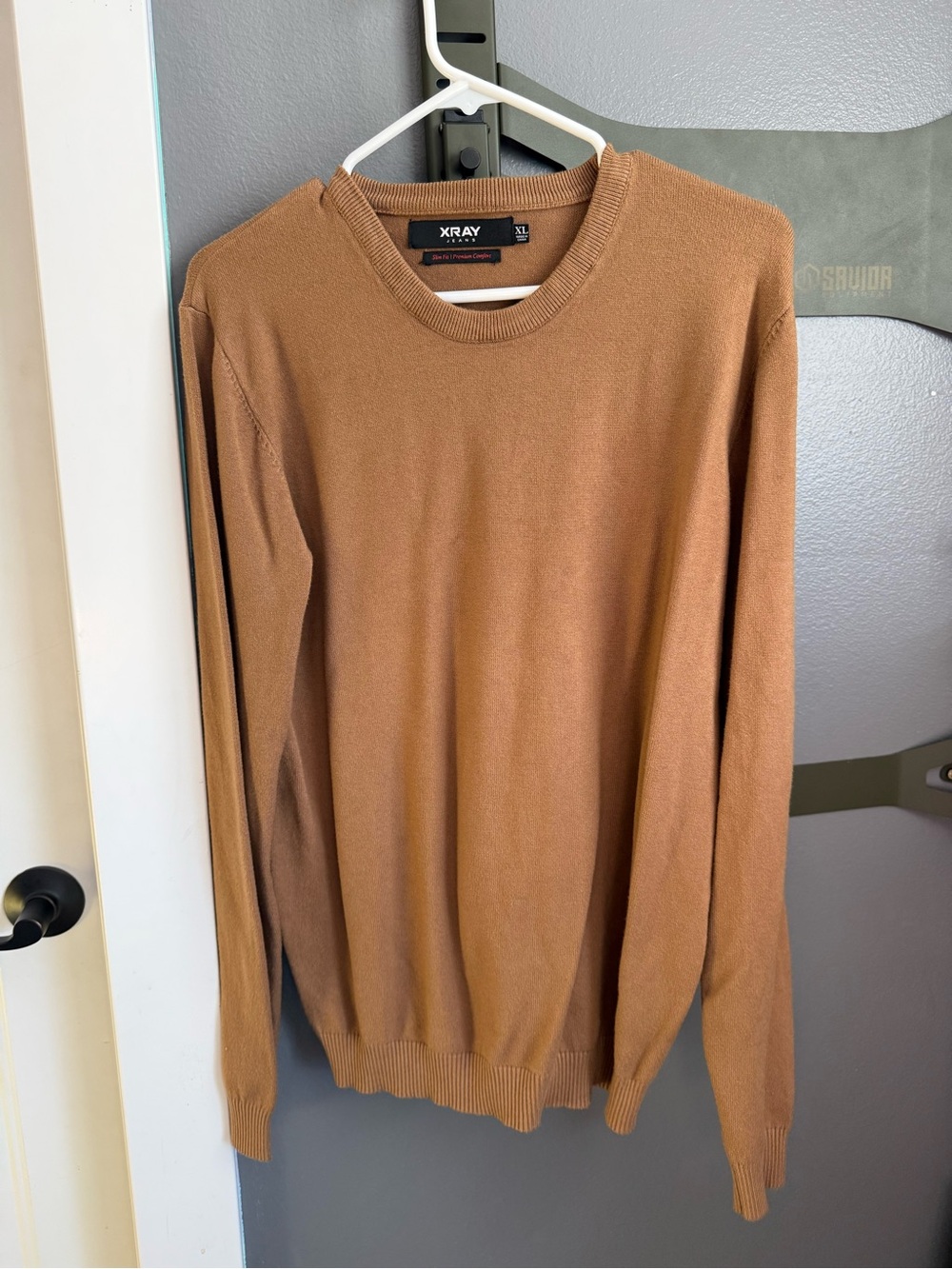 Xray Men’s Crewneck Sweater in Camel